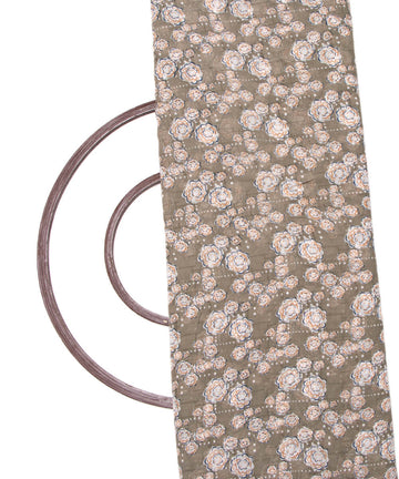 Floral Print Pink Color Printed Georgette Fabric